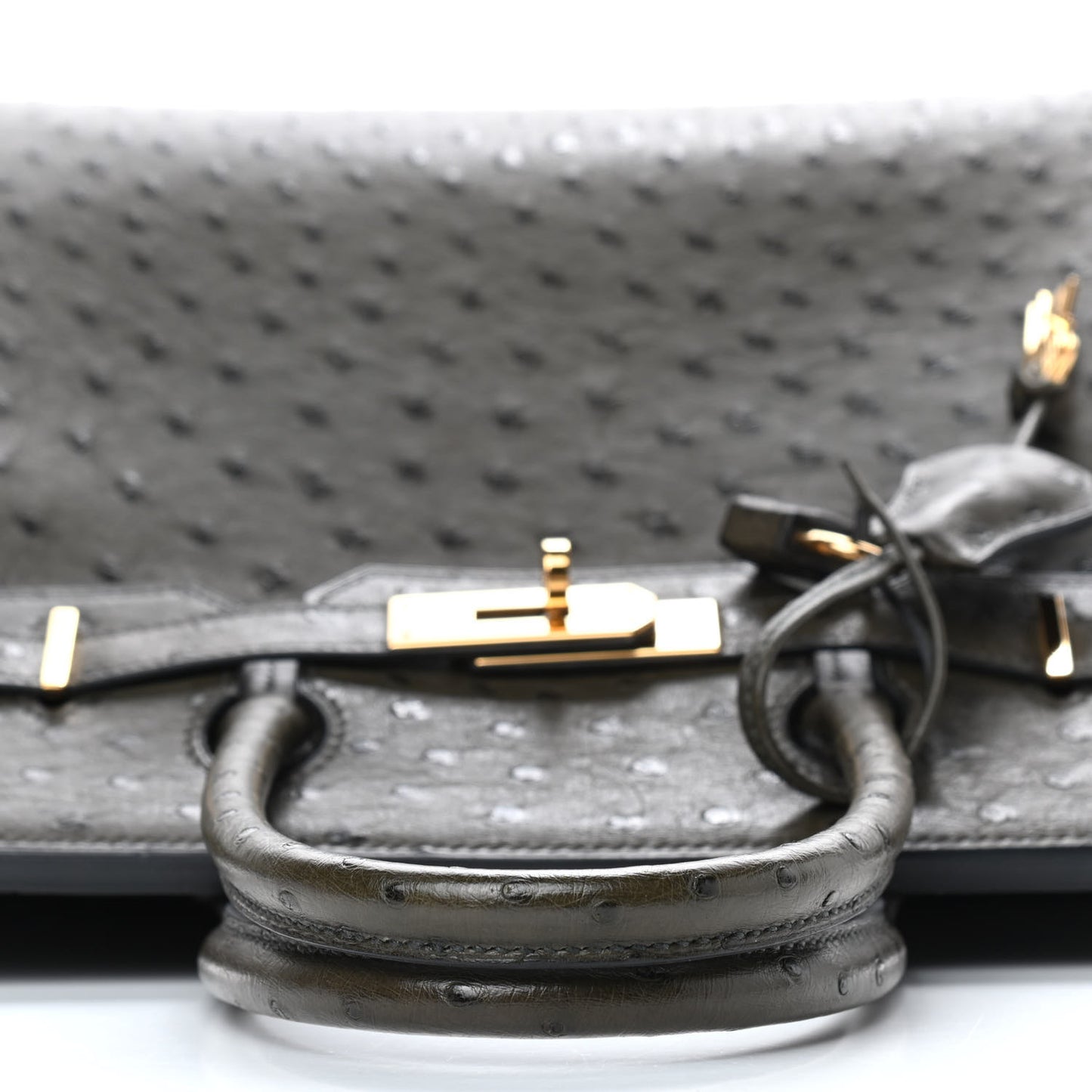 Ostrich Birkin 30 Vert Olive