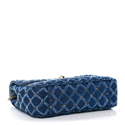 Valentino Garavani Denim Medium Rockstud Spike Shoulder Bag Denim 4 of 11