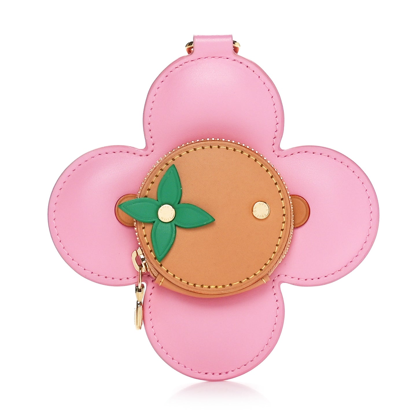 Calfskin Vivienne Coin Purse Pink Multicolor