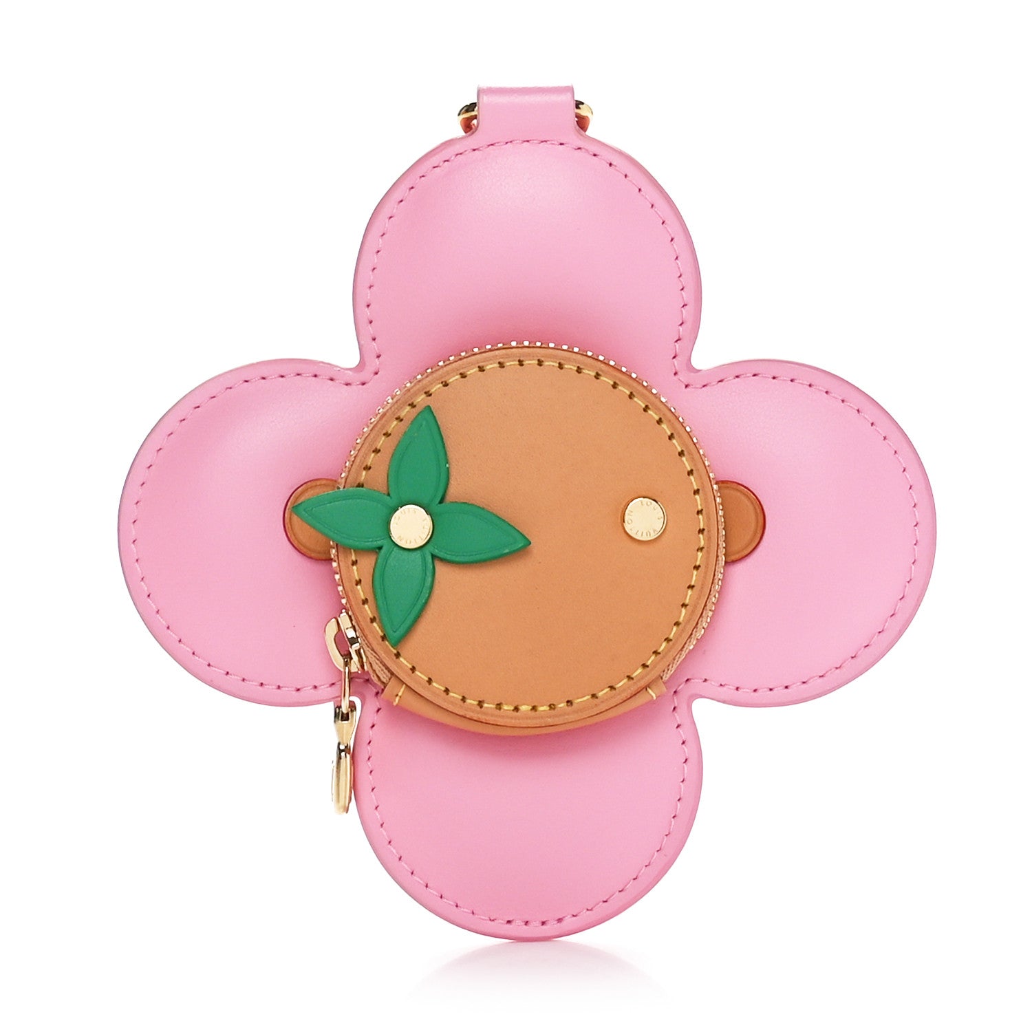 Louis Vuitton Calfskin Vivienne Coin Purse Pink Multicolor 1 of 7