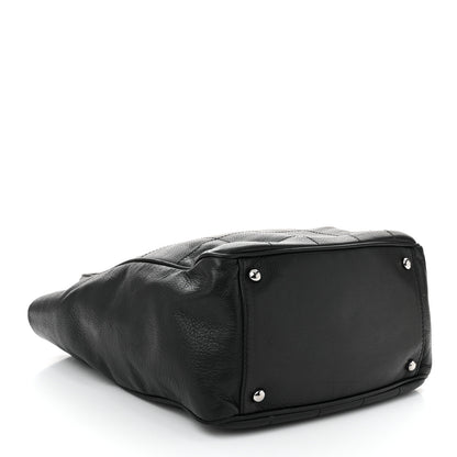 Chanel Lambskin Square Stitched Tote Black 4 of 10