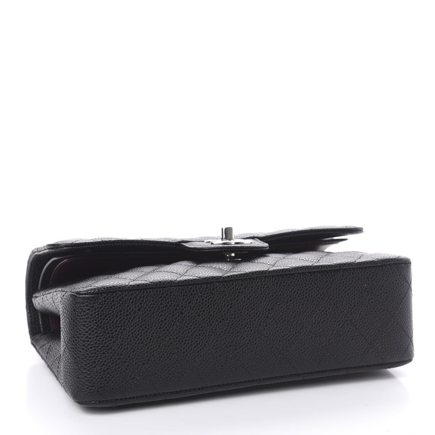 Caviar Quilted Small Double Flap Black
