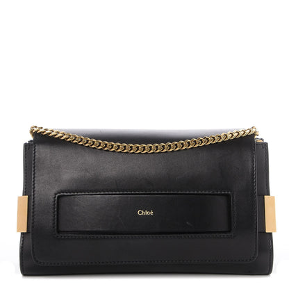 Chloe Lambskin Medium Elle Chain Clutch Black 1 of 9