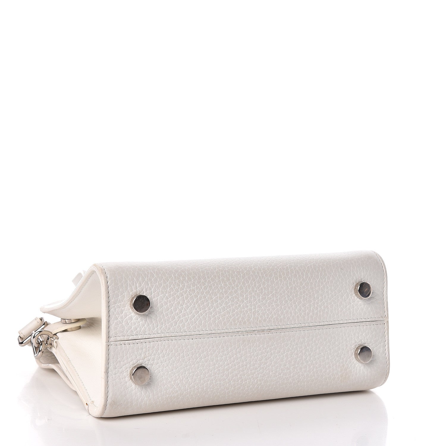 Christian Dior Grained Calfskin Mini Diorever Flap White 4 of 14