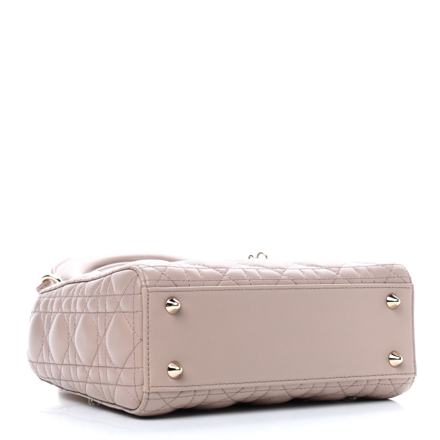 Christian Dior Lambskin Cannage Small Lucky Badges My Lady Dior Taupe 3 of 11