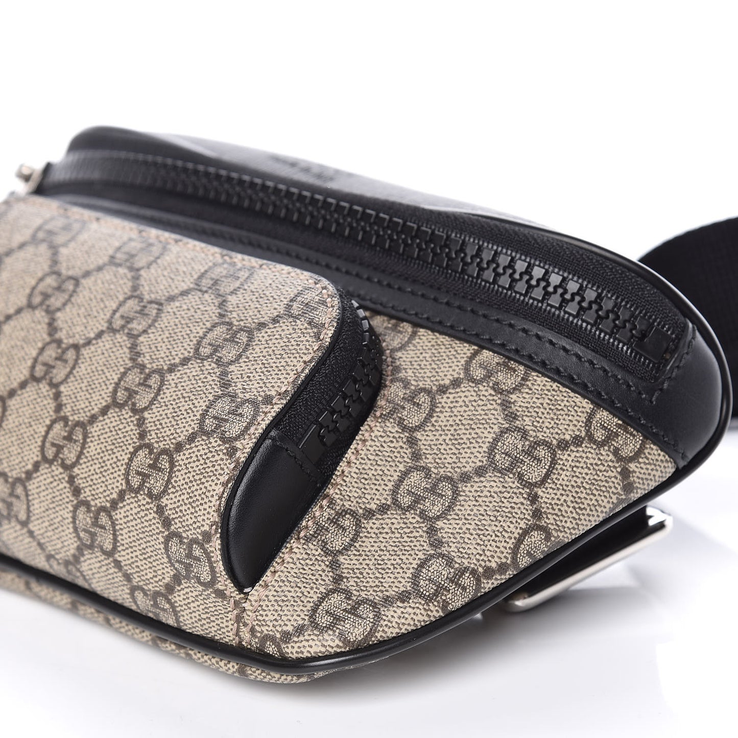 GG Supreme Monogram Belt Bag Black
