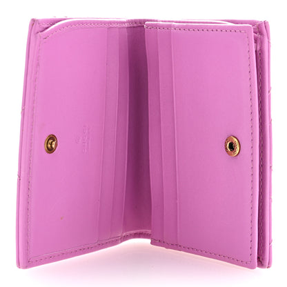Gucci Calfskin Matelasse GG Marmont Card Case Candy Mousse 5 of 6