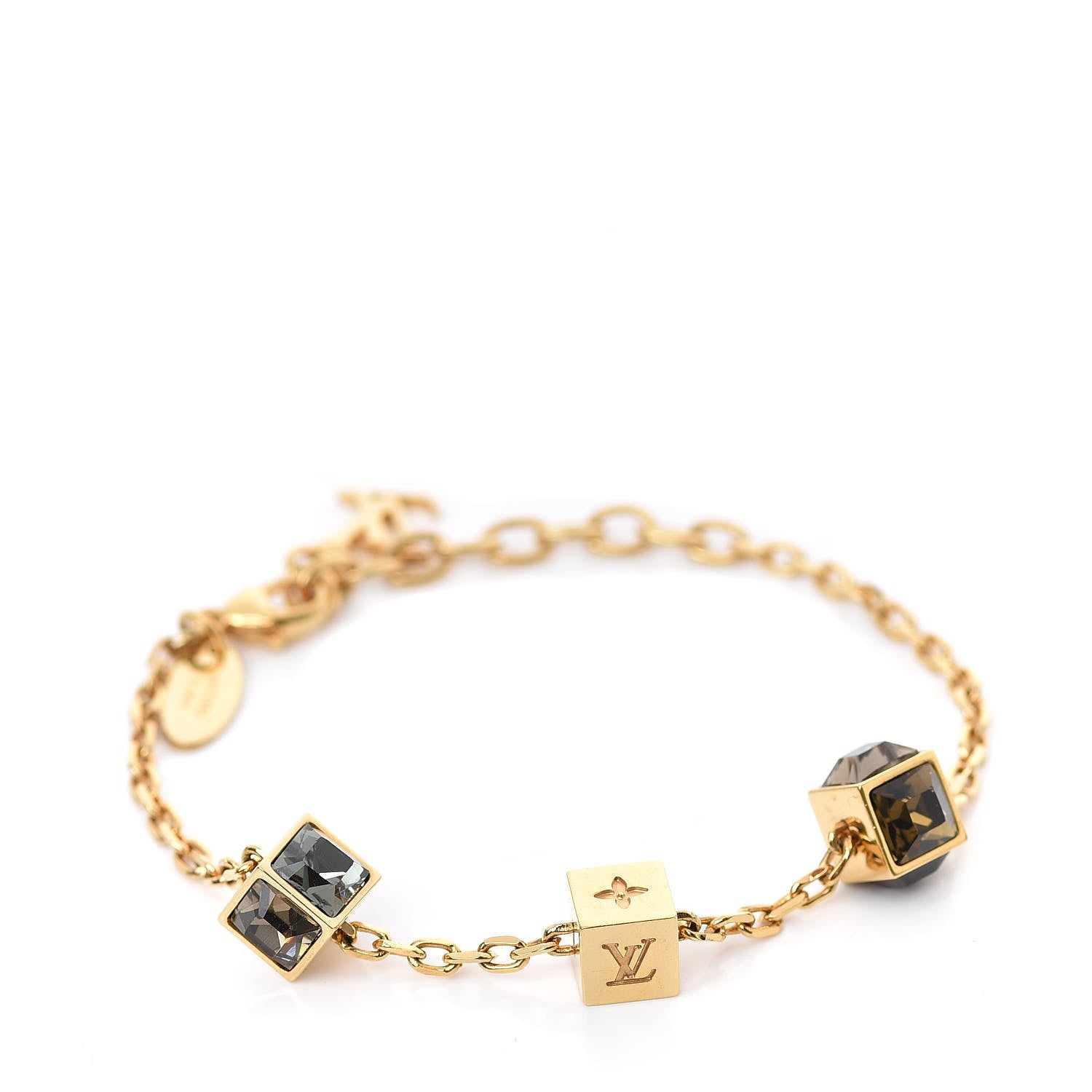 Louis Vuitton Swarovski Gamble Bracelet Gold 1 of 4