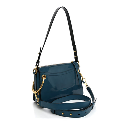 Chloe Glossy Lambskin Small Roy Bag Vinyl Blue 2 of 8