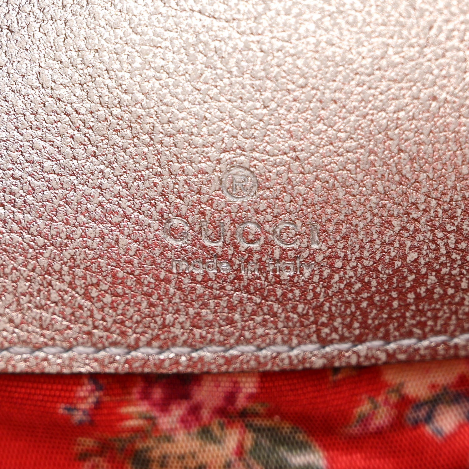 Gucci Laminated Nappa Web Trapuntata Mini GG Shoulder Bag Argento 5 of 9