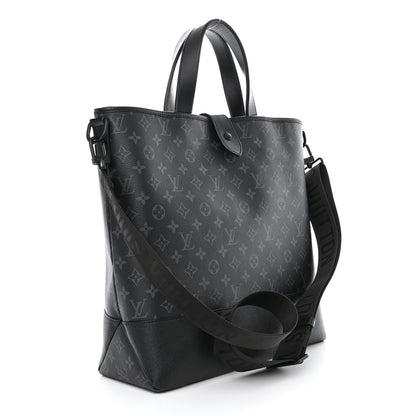 Louis Vuitton Monogram Eclipse Saumur Tote Black 3 of 9