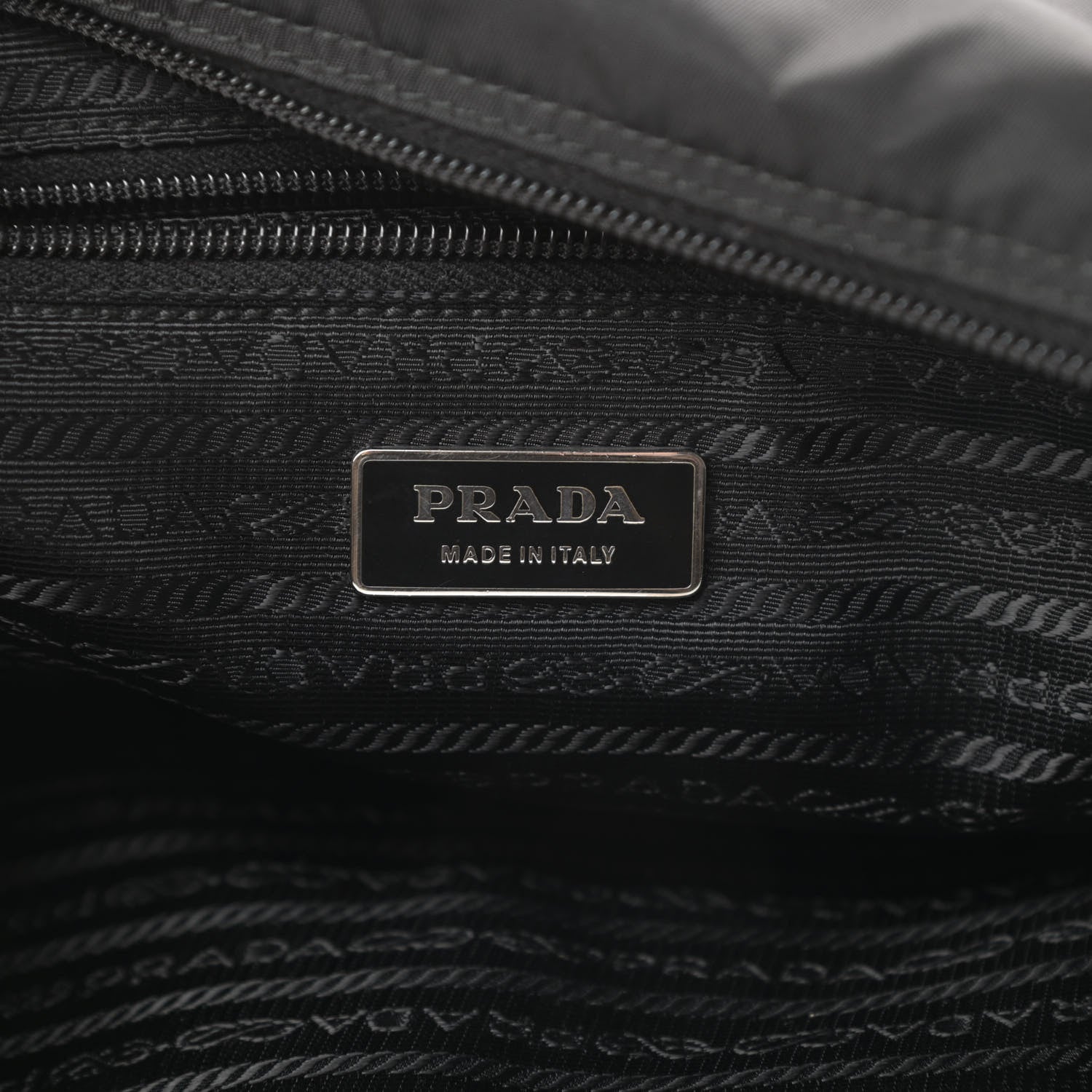 Prada Nylon Vela Messenger Bag Black 6 of 10