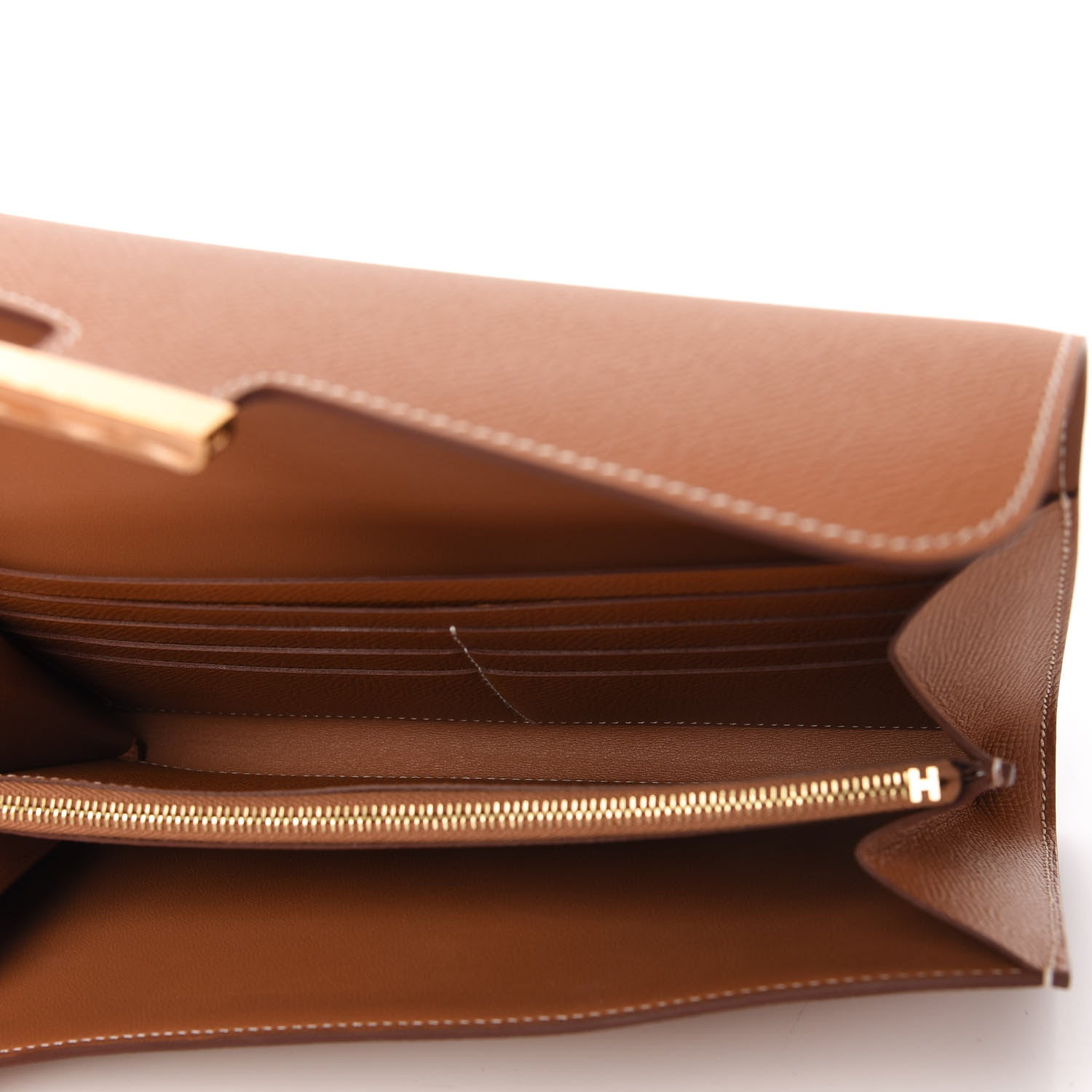Hermes Epsom Constance Long Wallet To Go Gold 5 of 10