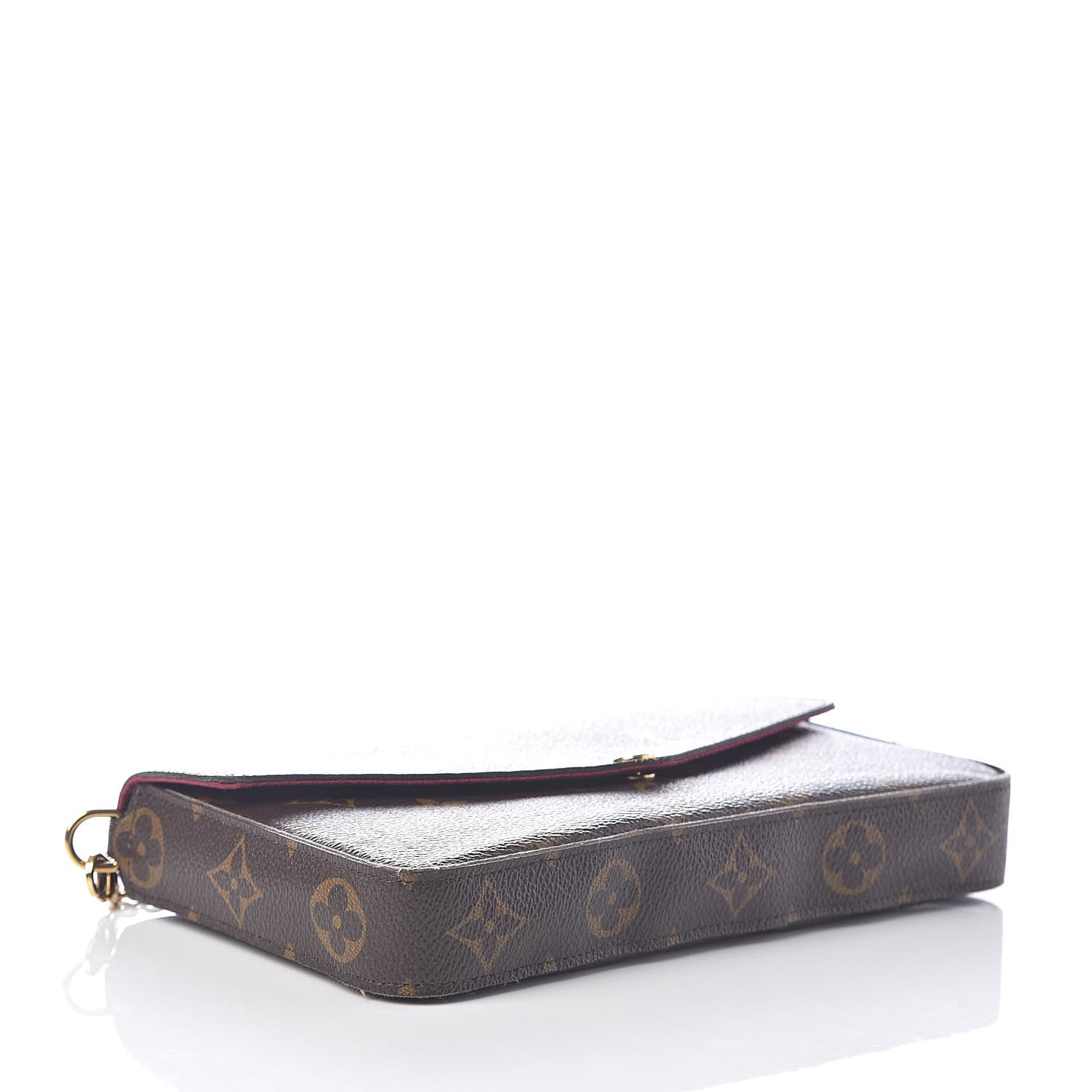 Monogram Pochette Felicie Chain Wallet Fuchsia