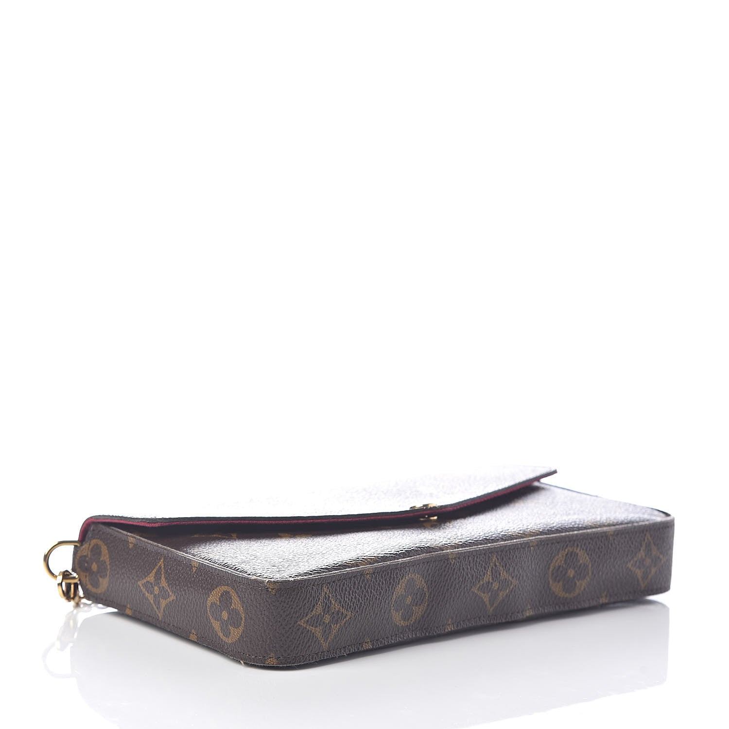 Louis Vuitton Monogram Pochette Felicie Chain Wallet Fuchsia 4 of 9