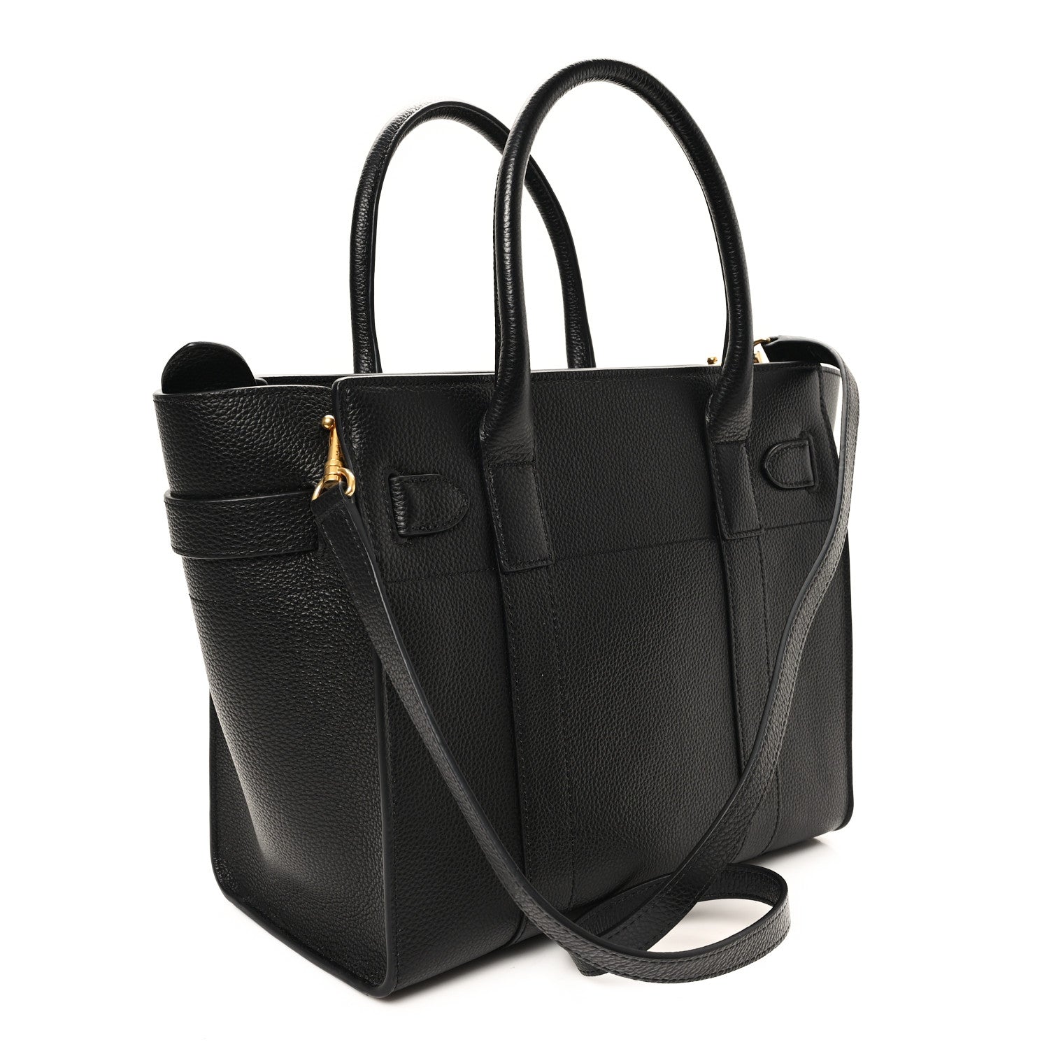 Mulberry Classic Grain Small Bayswater Zip Tote Black 3 of 9