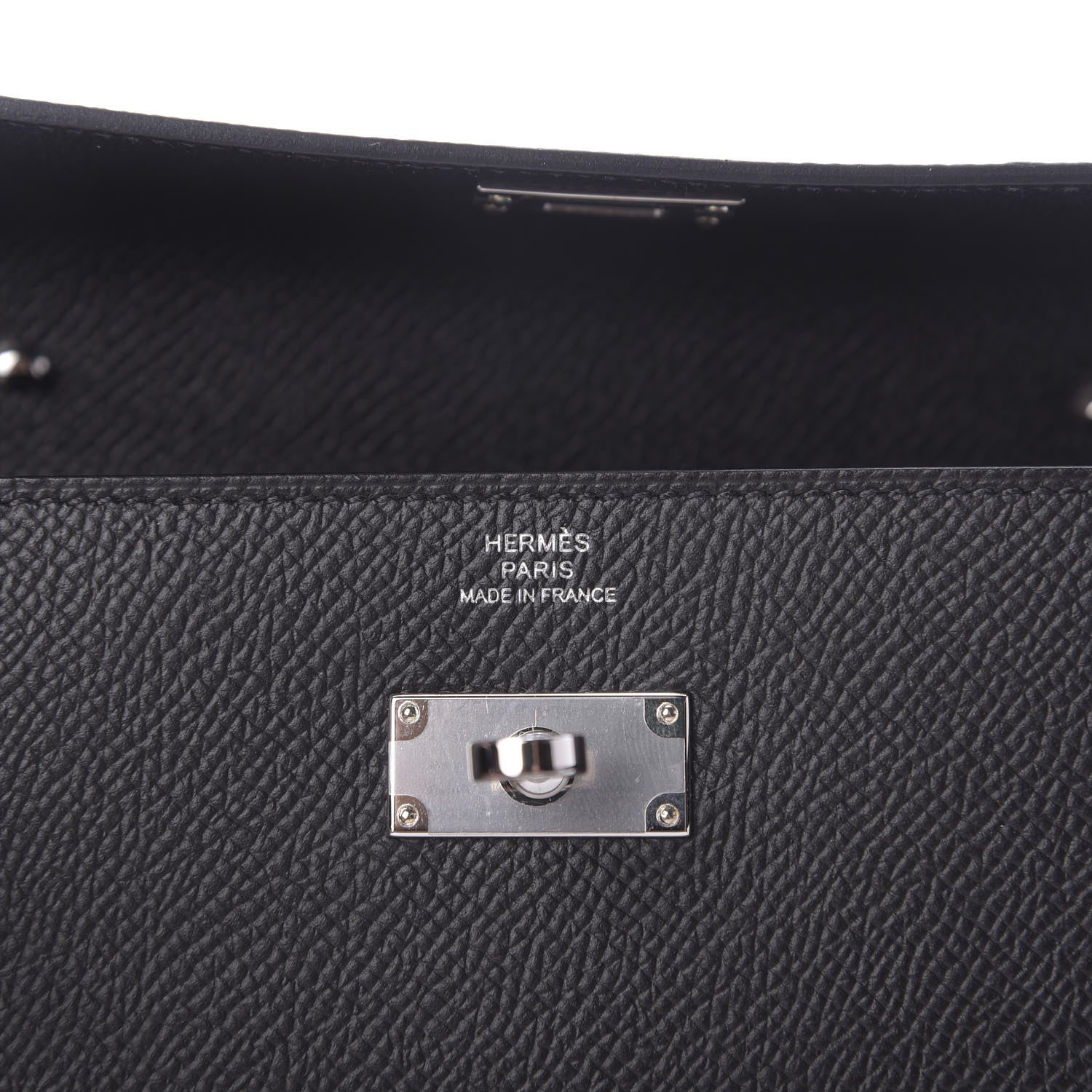 Hermes Epsom Kelly Wallet To Go Black 8 of 9