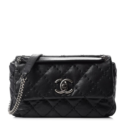Chanel Calfskin Ultimate Stitch Flap Bag Black 1 of 11