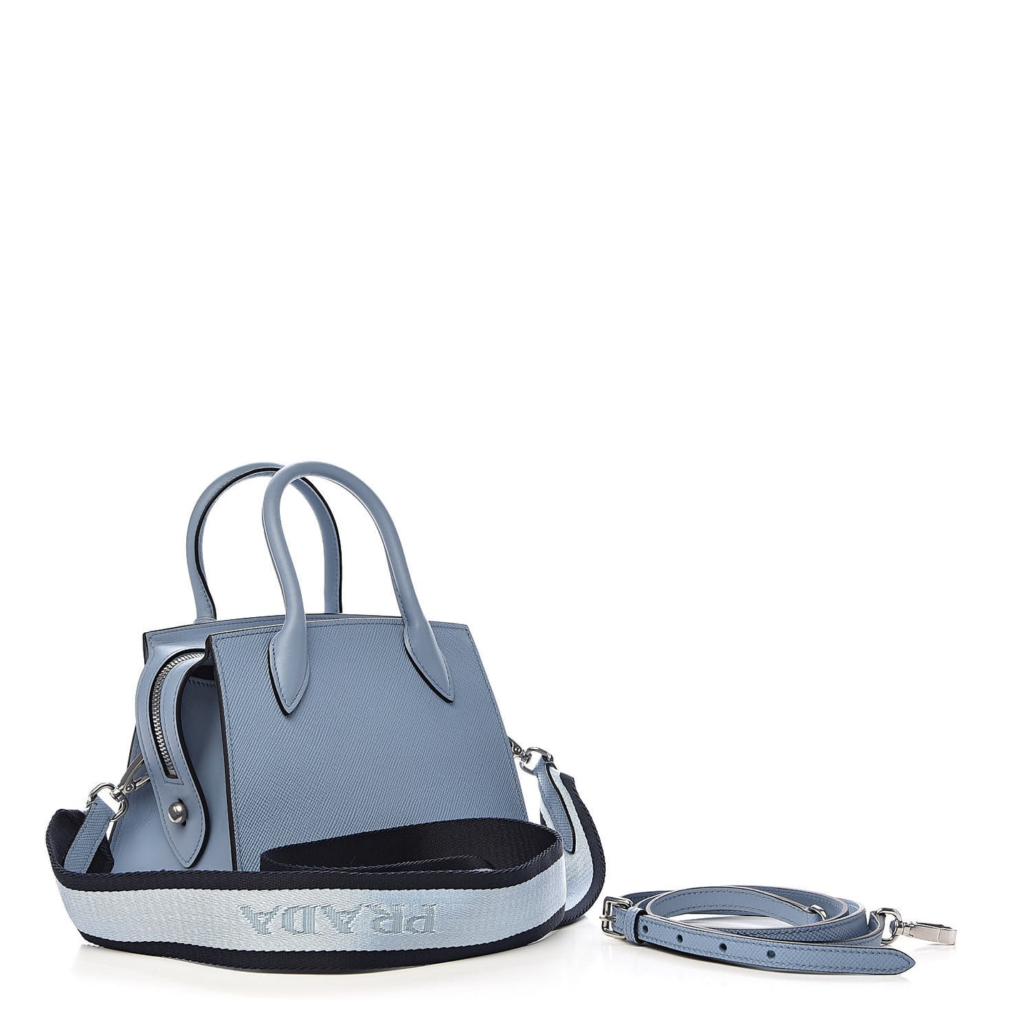 Saffiano Cuir Calfskin Mini Monochrome Top Handle Tote Astrale