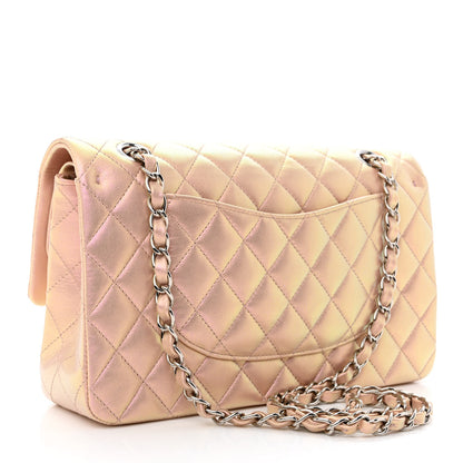 Chanel Iridescent Calfskin Quilted Medium Double Flap Pink 3 of 11