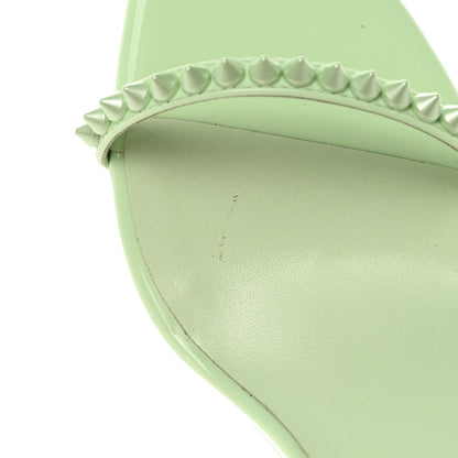Christian Louboutin Patent Calfskin So Me Spike 85 Wedge Sandals 39 Studio Green 12 of 17