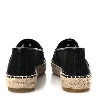 Chanel Mesh Grosgrain CC Espadrilles 35 Black 6 of 11