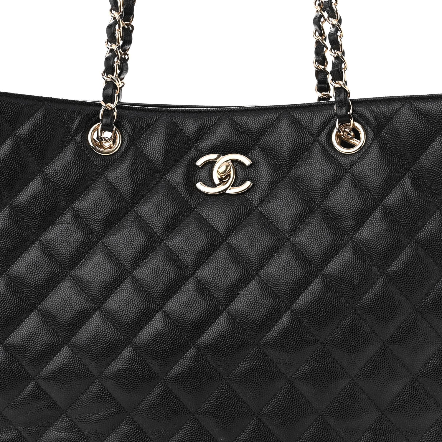 Chanel Caviar Quilted Large Shopping Tote Black 8 of 10