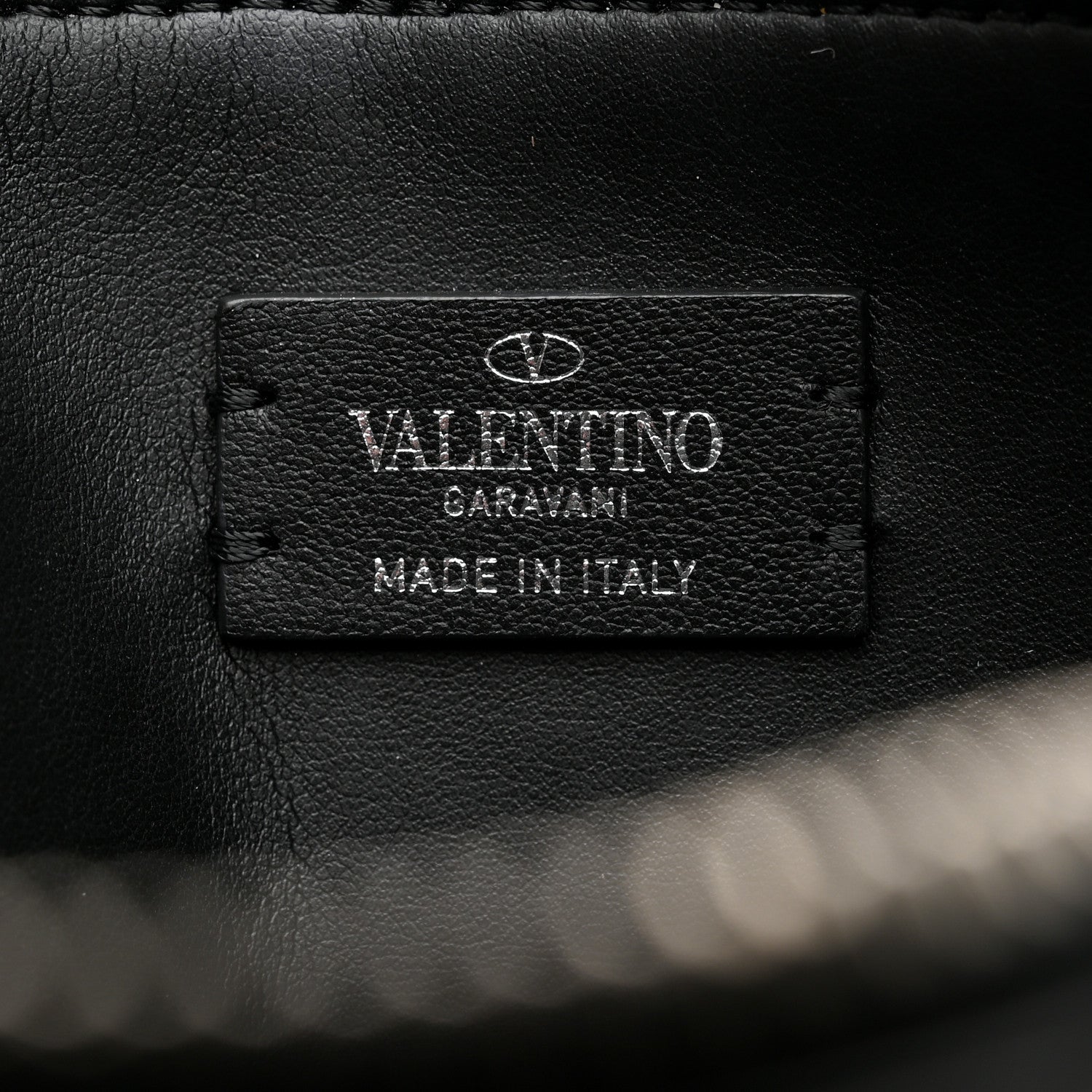 Valentino Garavani Calfskin VLTN Times Wash Bag Black White 6 of 6