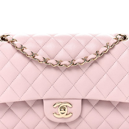 Chanel Caviar Quilted Medium Double Flap Light Pink 8 of 11