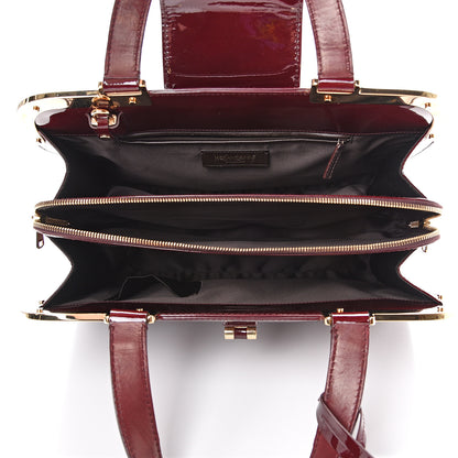 Saint Laurent Patent Calfskin Large Uptown Burgundy 4 of 13