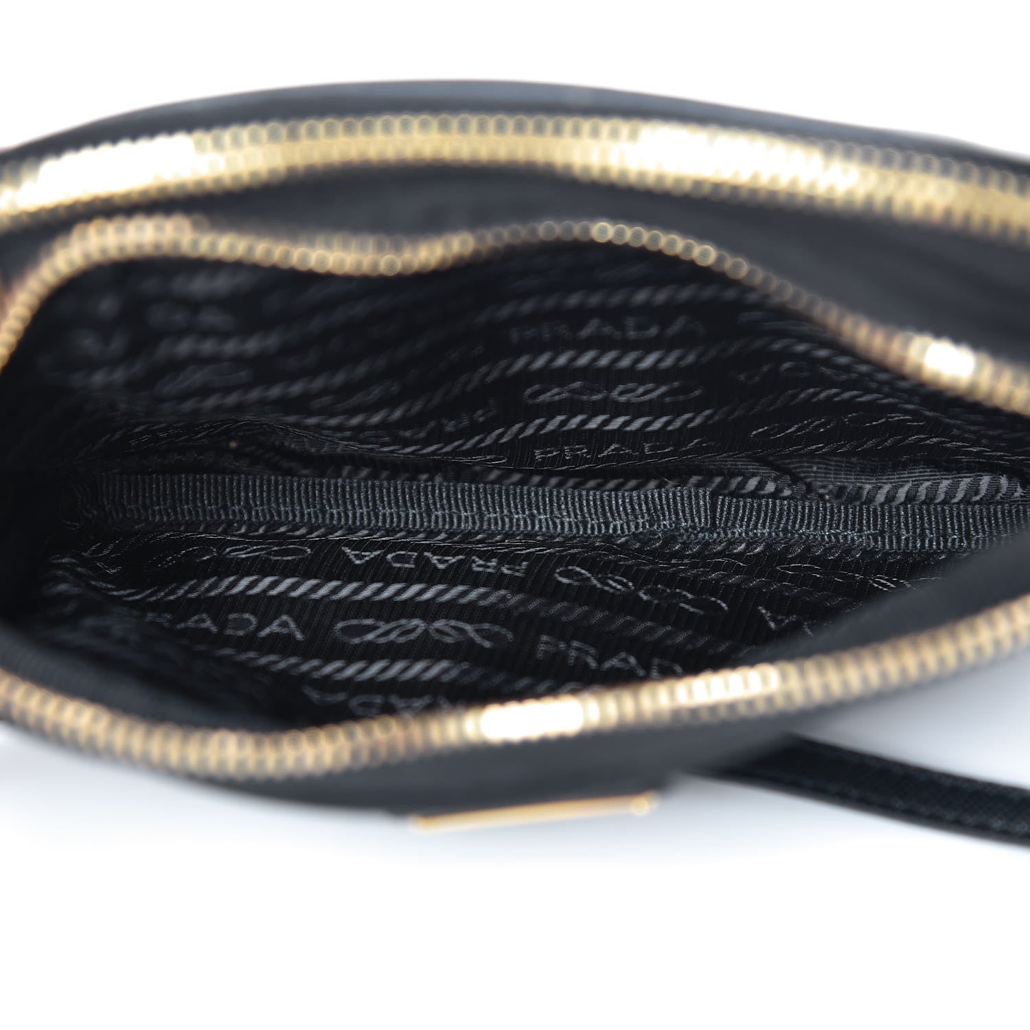 Prada Tessuto Nylon Convertible Crossbody Wristlet Black 7 of 8
