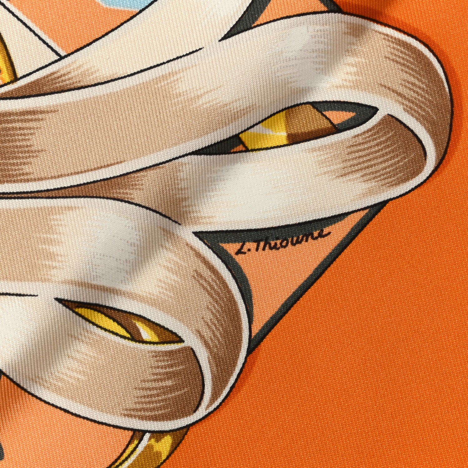 Hermes Silk Chevaux De Trait Scarf 90 4 of 6