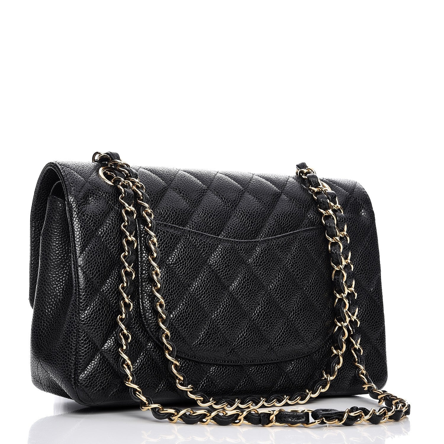 Chanel Caviar Quilted Medium Double Flap Black 3 of 15