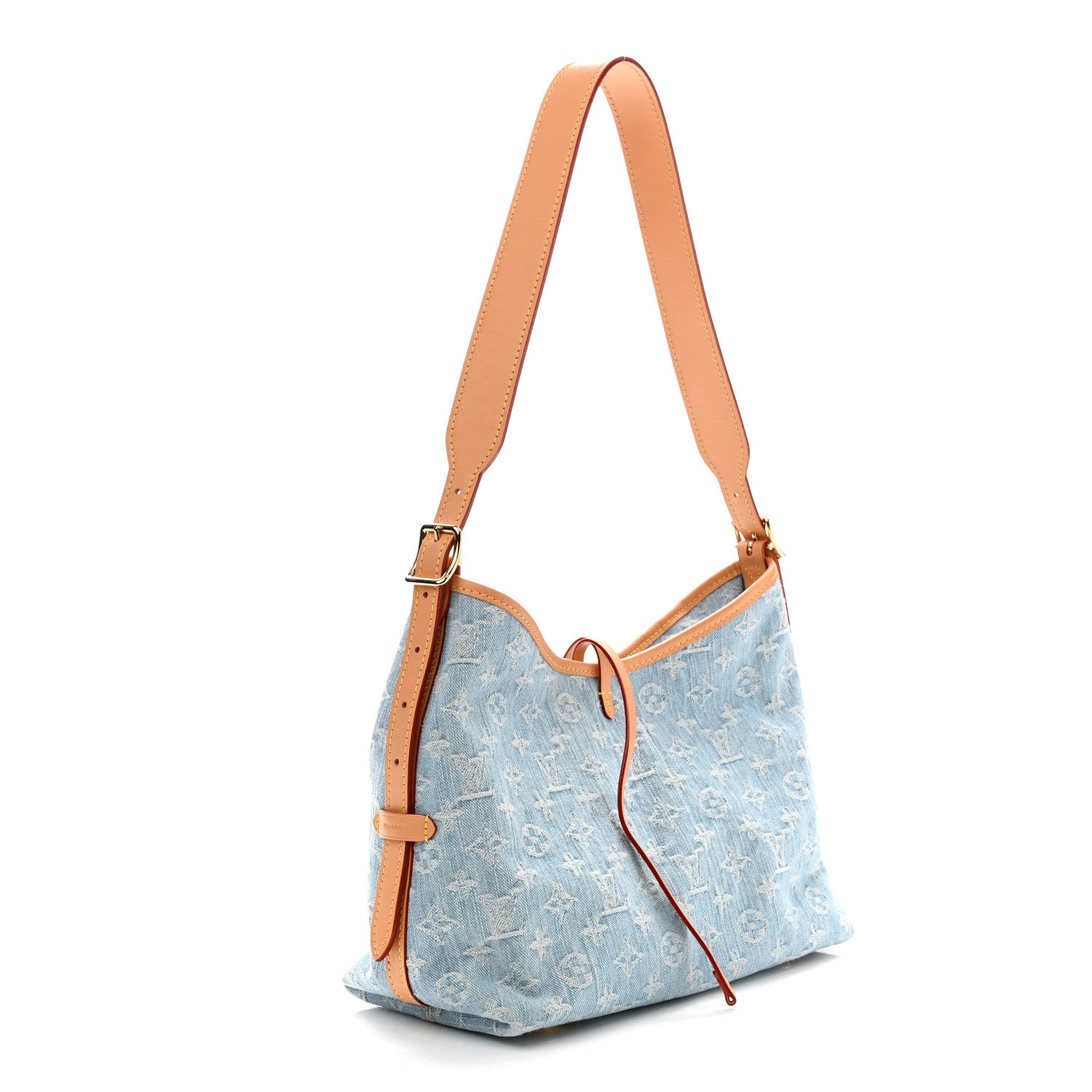 Louis Vuitton Monogram Denim CarryAll PM Sky Blue 4 of 10