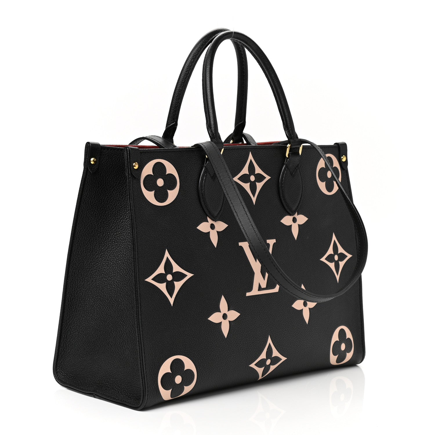 Louis Vuitton Empreinte Monogram Giant Onthego MM Black Beige 3 of 11