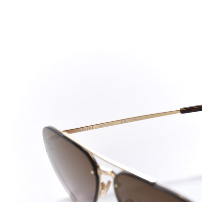 Celine Mirror Aviator Sunglasses CL 41392/S Gold Grey 6 of 7