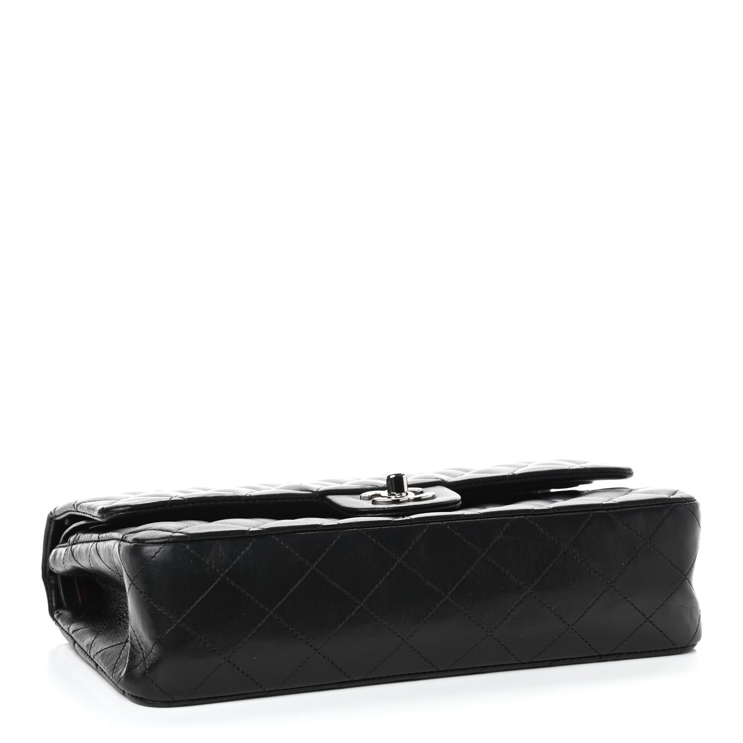 Chanel Lambskin Quilted Medium Double Flap Black 3 of 8