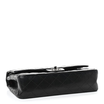 Chanel Lambskin Quilted Medium Double Flap Black 3 of 8