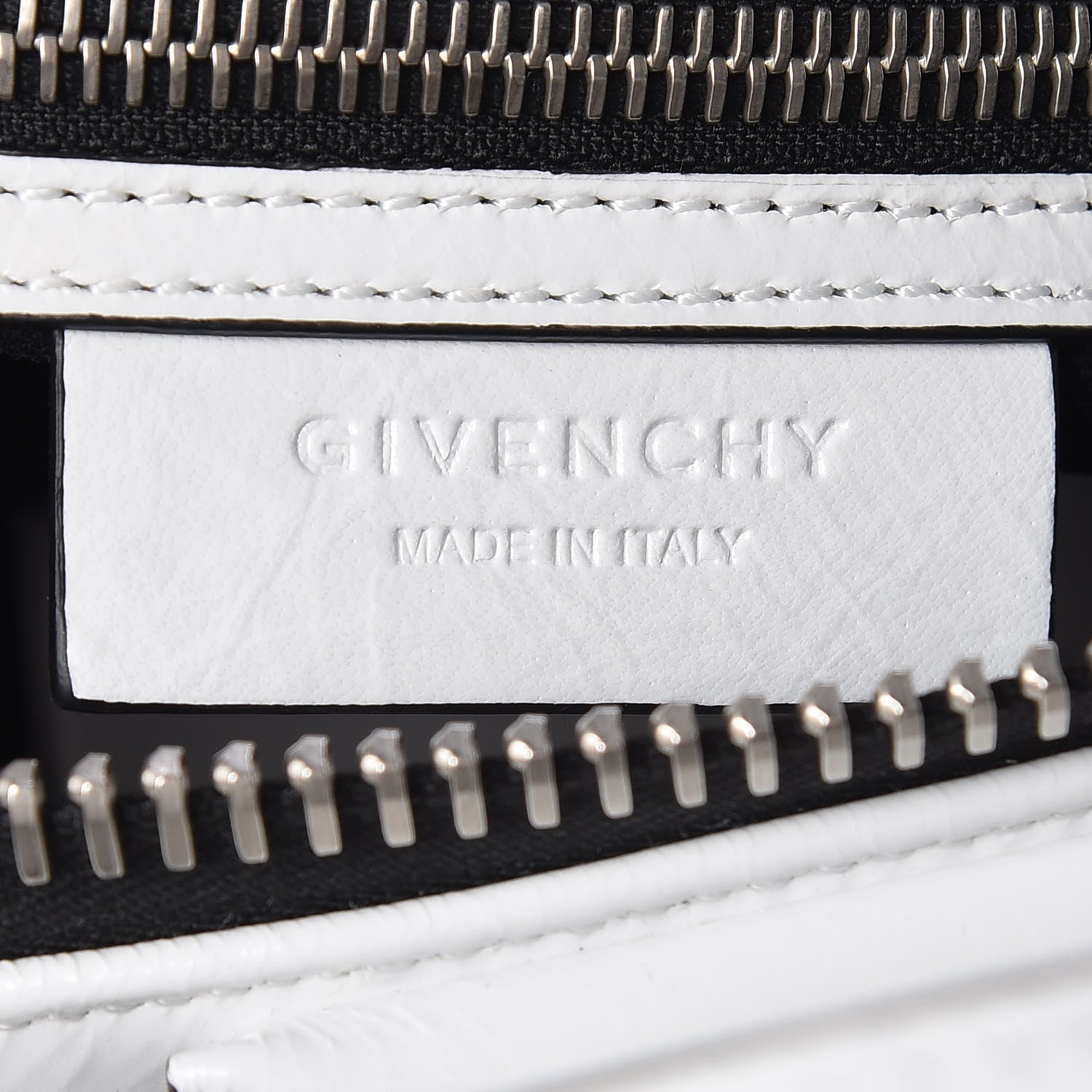 Givenchy Crinkled Patent Calfskin Mini Antigona White 6 of 9