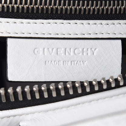 Givenchy Crinkled Patent Calfskin Mini Antigona White 6 of 9
