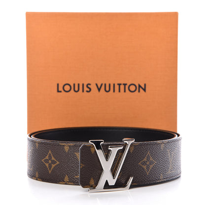 Louis Vuitton Calfskin Monogram 40mm LV Initiales Reversible Belt 85 34 Black 10 of 10