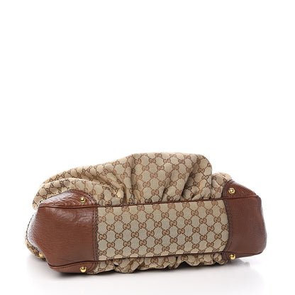 Gucci Monogram Large Jockey Hobo Brown 4 of 10