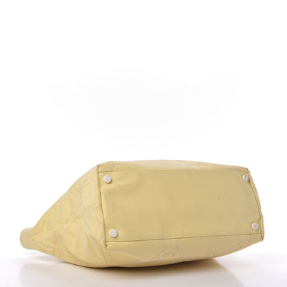 Chanel Canvas Stitched CC N°5 Shopping Tote Yellow 4 of 13