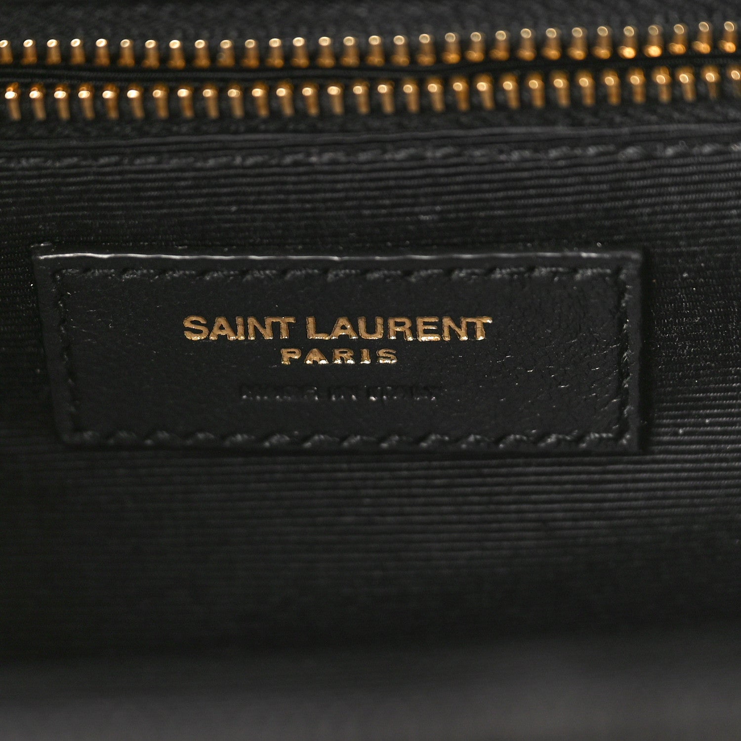 Saint Laurent Grain De Poudre Textured Mixed Matelasse Large Triquilt Monogram Satchel Black 6 of 9