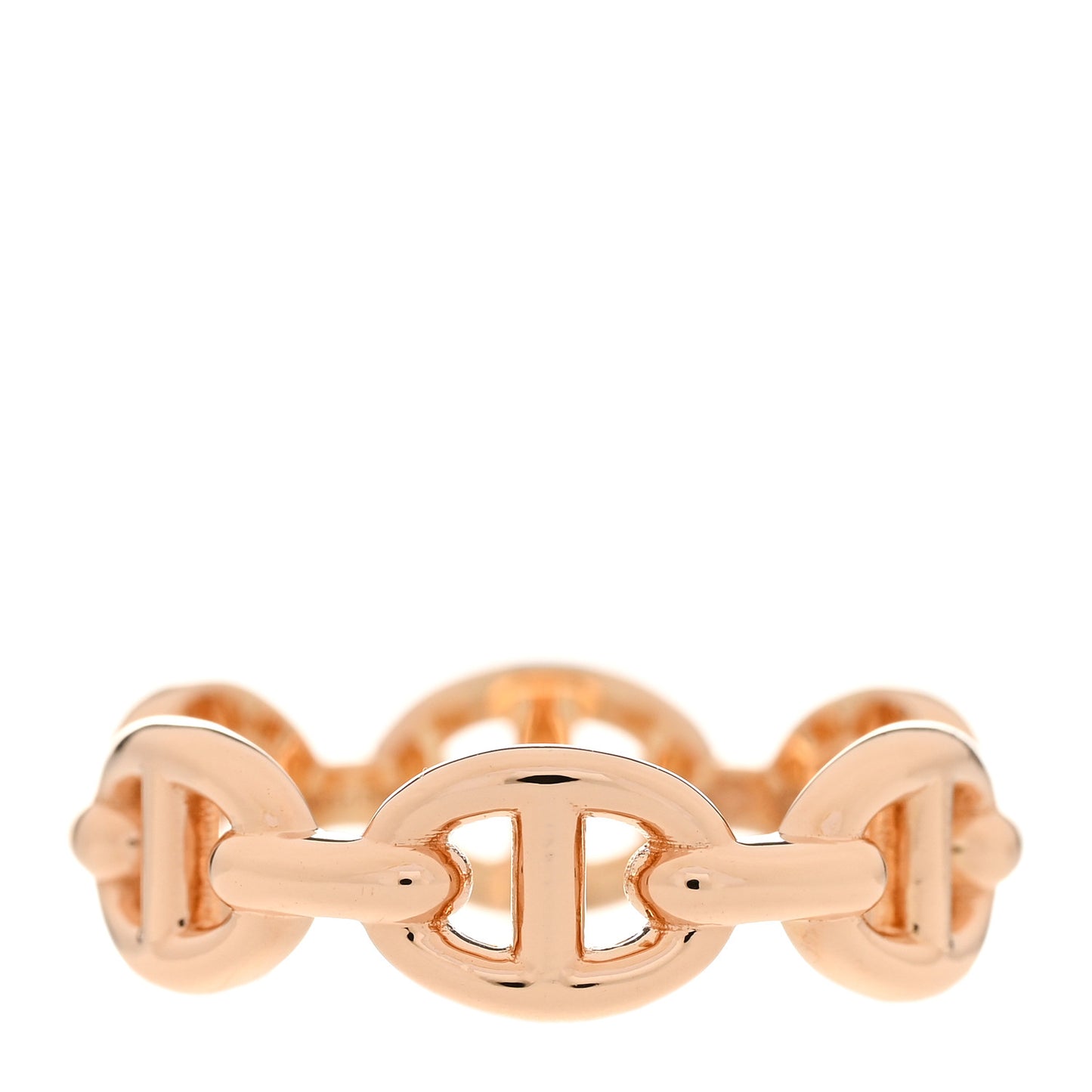 18K Rose Gold PM Chaine d'Ancre Enchainee Ring 50 5.25