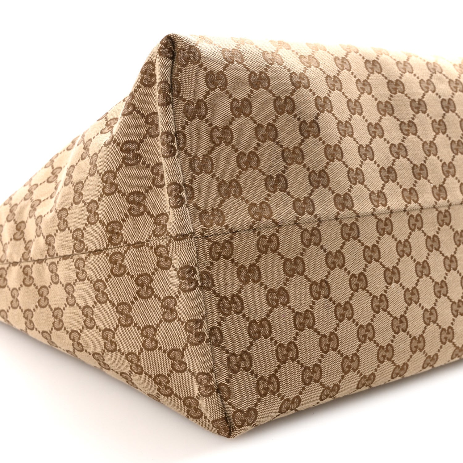 Gucci Grained Calfskin Monogram Large Totissima Reversible Tote Brown 9 of 11