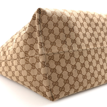 Gucci Grained Calfskin Monogram Large Totissima Reversible Tote Brown 9 of 11