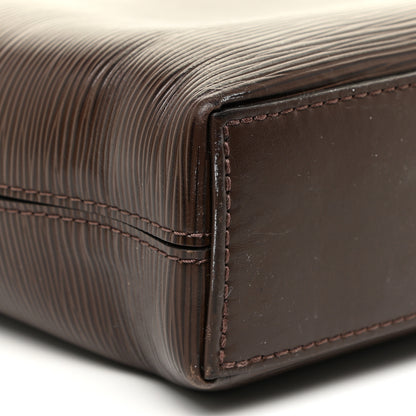 Louis Vuitton Epi Brooks Briefcase Brown 10 of 40