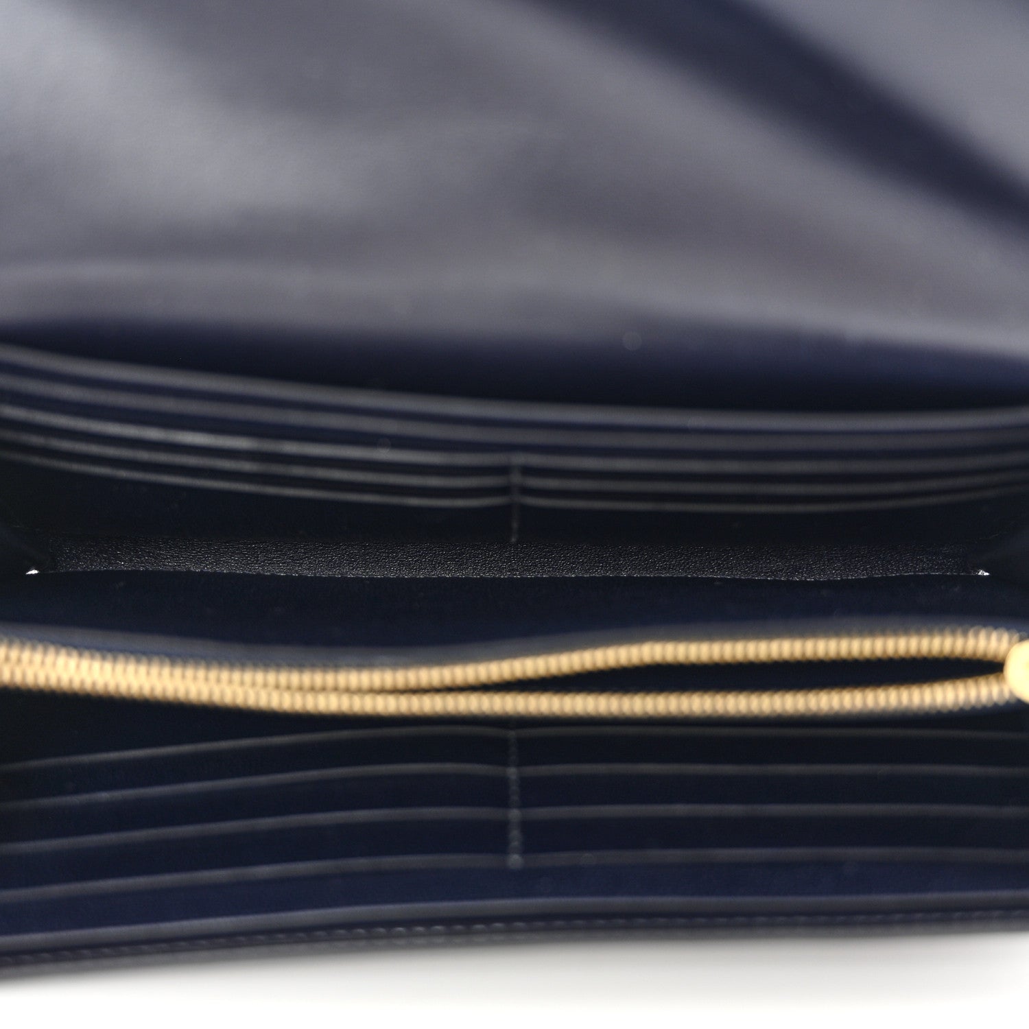 Hermes Shiny Alligator Constance Long Wallet Bleu Marine 5 of 11
