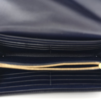 Hermes Shiny Alligator Constance Long Wallet Bleu Marine 5 of 11